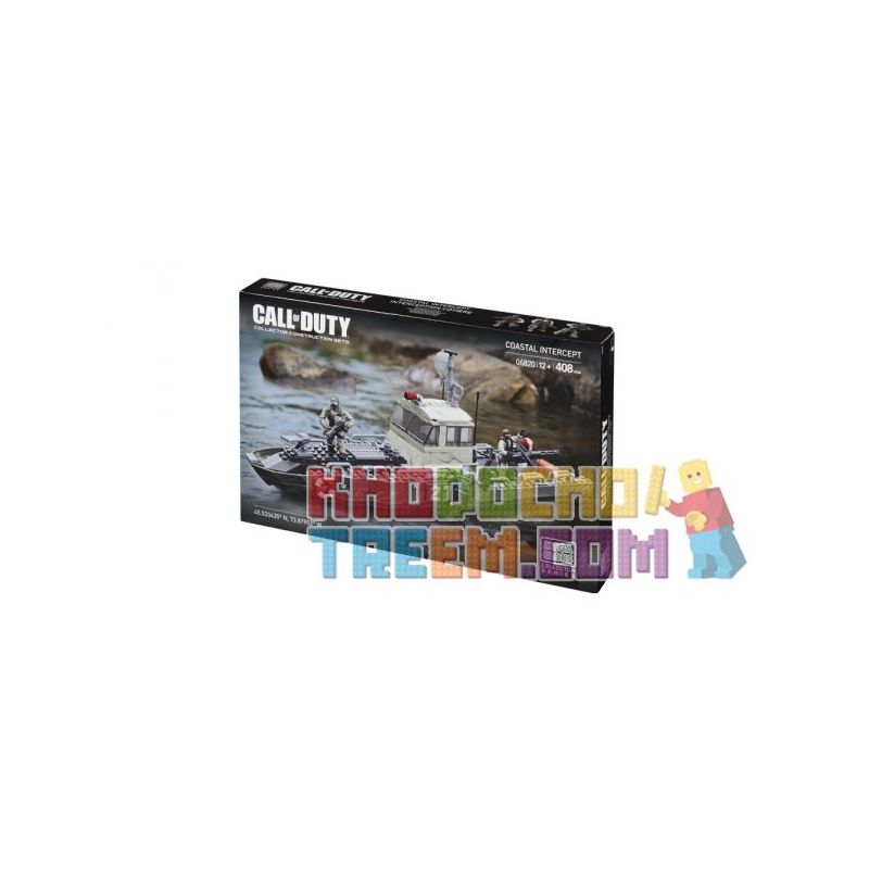 MEGA BLOKS 6820 non Lego ĐÁNH CHẶN BỜ BIỂN bộ đồ chơi xếp lắp ráp ghép mô hình Call Of Duty COASTAL INTERCEPT 408 khối