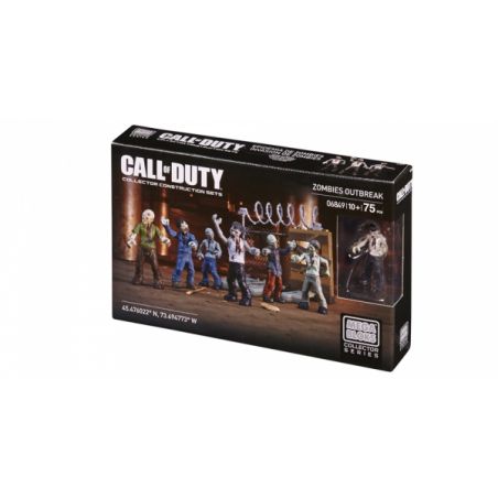 MEGA 6849 non  ZOMBIE BÙNG PHÁT bộ đồ chơi xếp lắp ráp ghép mô hình Call Of Duty ZOMBIES OUTBREAK 75 khối