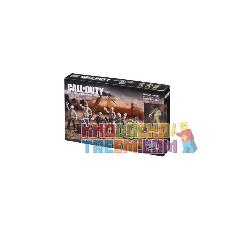 MEGA BLOKS 6881 non Lego BẦY THÂY MA bộ đồ chơi xếp lắp ráp ghép mô hình Call Of Duty ZOMBIE HORDE 74 khối