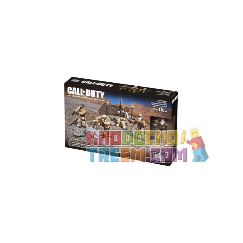 MEGA BLOKS CNG78 non Lego ĐỘI SA MẠC bộ đồ chơi xếp lắp ráp ghép mô hình Call Of Duty DESERT SQUAD 110 khối