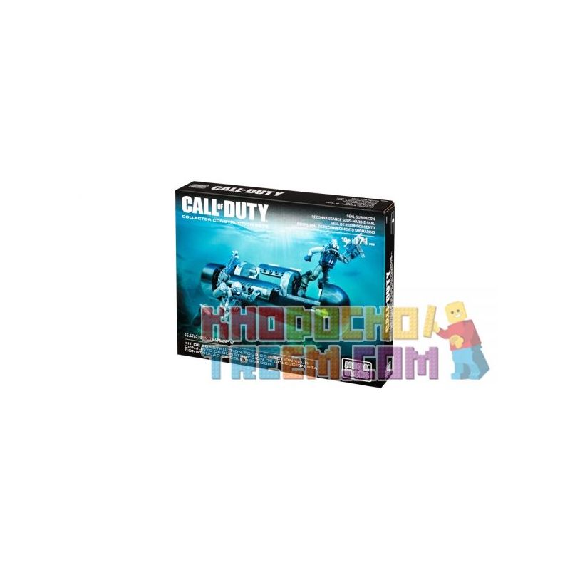 MEGA BLOKS CNG80 non Lego TRINH SÁT TÀU NGẦM SEAL bộ đồ chơi xếp lắp ráp ghép mô hình Call Of Duty SEAL SUB RECON 171 khối