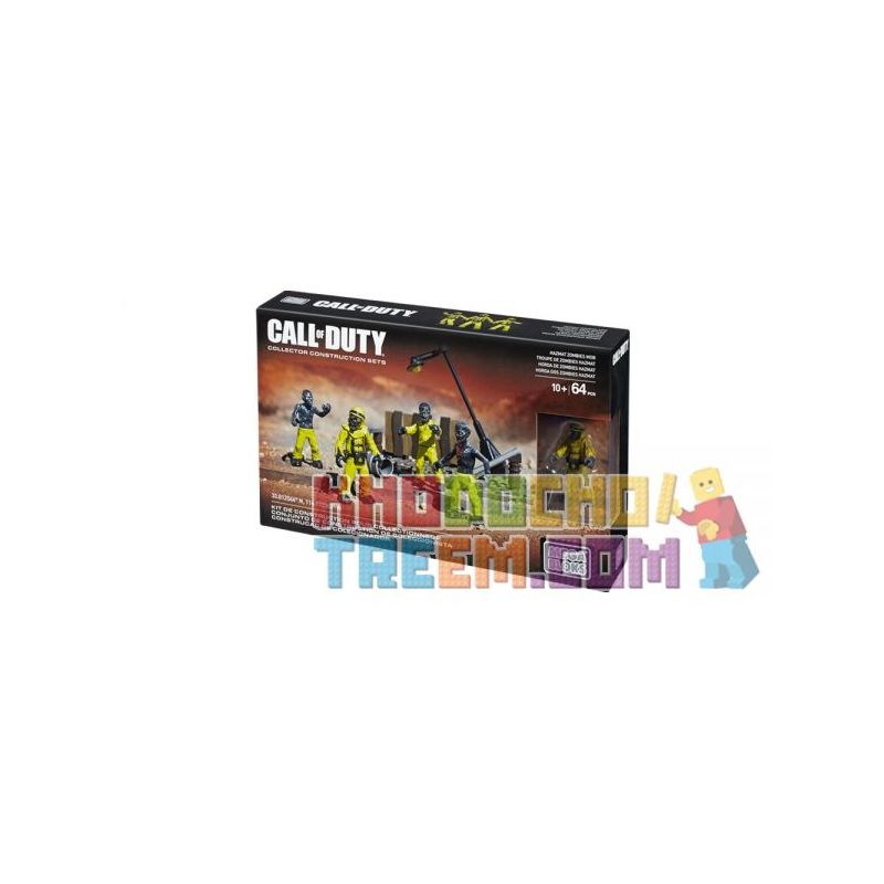 MEGA BLOKS CNK31 non Lego QUẦN ÁO BẢO HỘ ZOMBIE bộ đồ chơi xếp lắp ráp ghép mô hình Call Of Duty HAZMAT ZOMBIES MOB 64 khối