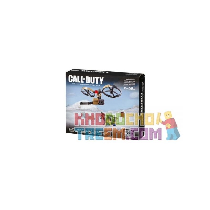 MEGA BLOKS DCL00 non Lego KỀN KỀN TẤN CÔNG bộ đồ chơi xếp lắp ráp ghép mô hình Call Of Duty VULTURE ATTACK 59 khối