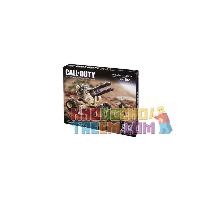 MEGA BLOKS DKX53 non Lego XE PHÒNG KHÔNG bộ đồ chơi xếp lắp ráp ghép mô hình Call Of Duty ANTI-AIRCRAFT VEHICLE 192 khối