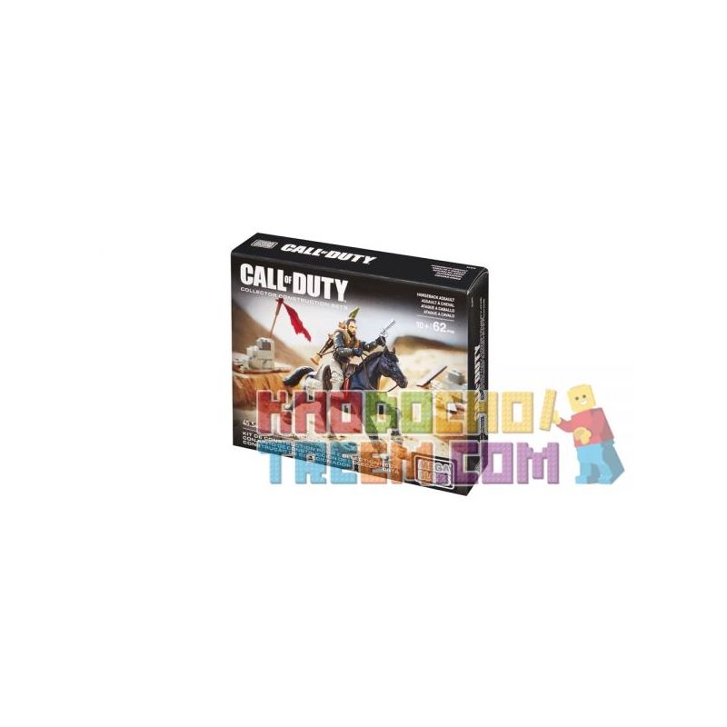 MEGA BLOKS DLB99 non Lego TẤN CÔNG TRÊN LƯNG NGỰA bộ đồ chơi xếp lắp ráp ghép mô hình Call Of Duty HORSEBACK ASSAULT 62 khối
