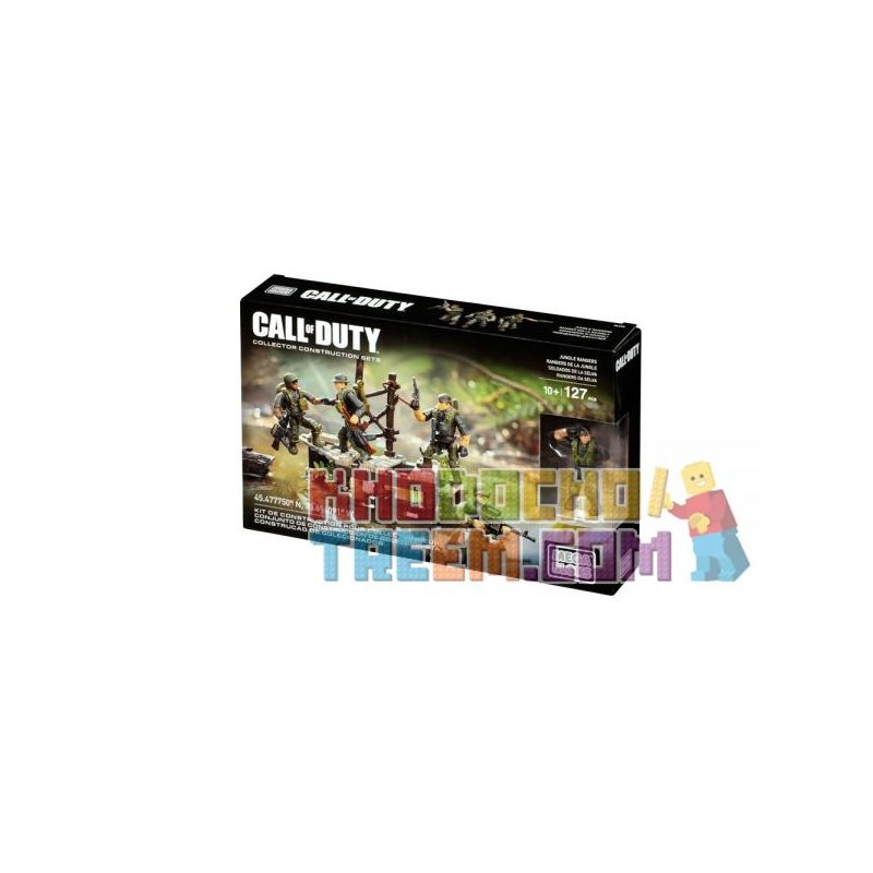 MEGA BLOKS DLC00 non Lego JUNGLE COMMANDO. bộ đồ chơi xếp lắp ráp ghép mô hình Call Of Duty JUNGLE RANGERS 127 khối