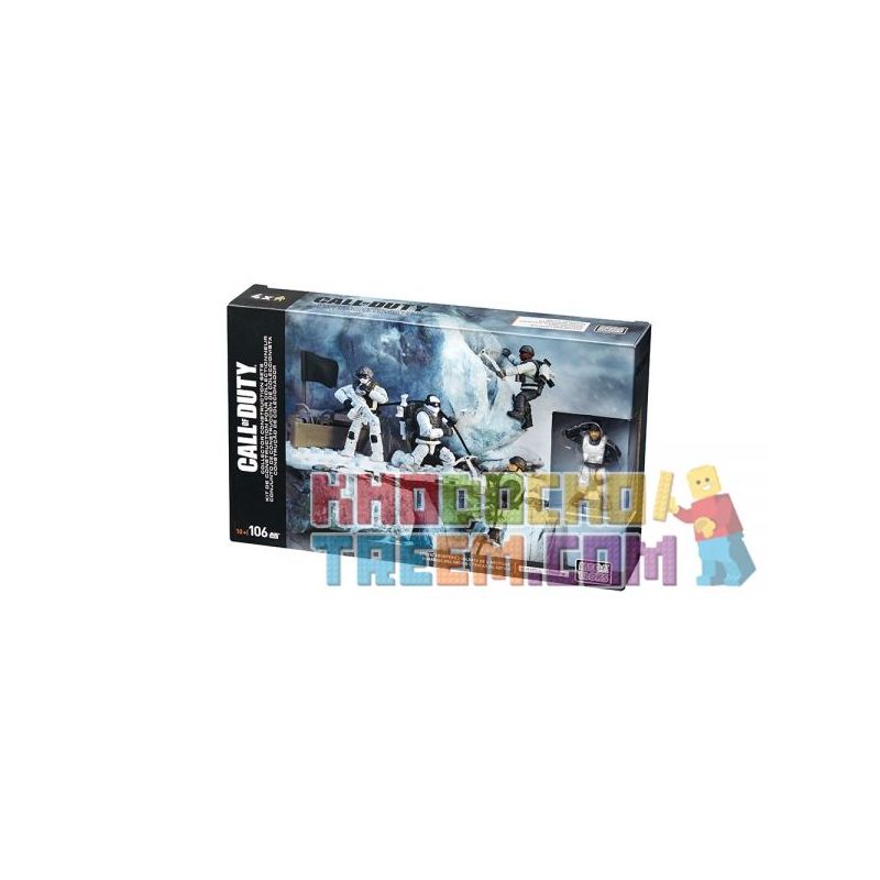 MEGA BLOKS DPB53 non Lego LỰC LƯỢNG BẮC CỰC bộ đồ chơi xếp lắp ráp ghép mô hình Call Of Duty ARCTIC TROOPERS 106 khối