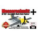 BRICKMANIA 708 non Lego BỘ MINI MESSERSCHMIDT BF 109 bộ đồ chơi xếp lắp ráp ghép mô hình Military Army MESSERSCHMITT BF-109 MINI KIT  Quân Sự Bộ Đội 33 khối