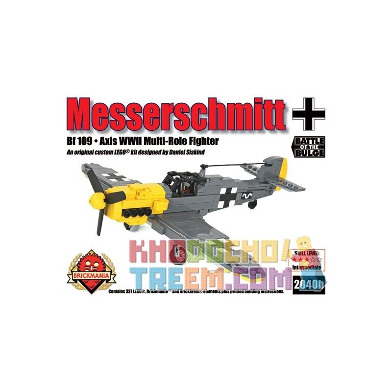 BRICKMANIA 2040B Xếp hình kiểu Lego MILITARY ARMY Messerschmitt Bf 109 Messerschmidt Bf 109 337 khối BRICKMANIA 2040B Xếp hình kiểu Lego MILITARY ARMY Messerschmitt Bf 109 Messerschmidt Bf 109 337 khối