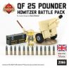 BRICKMANIA 2066 non  TÚI ĐỰNG LỰU PHÁO QF 25 POUNDER bộ đồ chơi xếp lắp ráp ghép mô hình Military Army QF 25- POUNDER HOWITZER BATTLE PACK Quân Sự Bộ Đội 125 khối