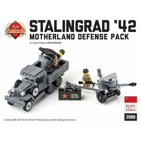 BRICKMANIA 2080 non  GÓI QUỐC PHÒNG CỦA MẸ bộ đồ chơi xếp lắp ráp ghép mô hình Military Army STALINGRAD ’42 MOTHERLAND DEFENSE PACK Quân Sự Bộ Đội 298 khối