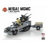 BRICKMANIA 2094 non  TRAILER M16A1 MGMC + M10 bộ đồ chơi xếp lắp ráp ghép mô hình Military Army M16A1 MGMC + M10 TRAILER Quân Sự Bộ Đội 477 khối