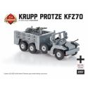 BRICKMANIA 2097 non Lego KRUPP PROTZE (KFZ 70) bộ đồ chơi xếp lắp ráp ghép mô hình Military Army Quân Sự Bộ Đội 222 khối