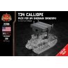 BRICKMANIA 2206 non  T34 ORGAN MULTI-TUBE ROCKET GÓI BỔ SUNG XE TĂNG M4 SHERMAN bộ đồ chơi xếp lắp ráp ghép mô hình Military Army T34 CALLIOPE - PACK FOR M4 SHERMAN Quân Sự Bộ Đội 208 khối