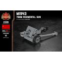 BRICKMANIA 2209 non Lego M1943 LOẠI SÚNG BỘ BINH 76MM bộ đồ chơi xếp lắp ráp ghép mô hình Military Army M1943 - 76MM REGIMENTAL GUN Quân Sự Bộ Đội 52 khối