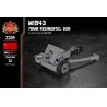 BRICKMANIA 2209 non  M1943 LOẠI SÚNG BỘ BINH 76MM bộ đồ chơi xếp lắp ráp ghép mô hình Military Army M1943 - 76MM REGIMENTAL GUN Quân Sự Bộ Đội 52 khối