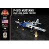 BRICKMANIA 2227 non  MÁY BAY CHIẾN ĐẤU P-51D MUSTANG bộ đồ chơi xếp lắp ráp ghép mô hình Military Army P-51D MUSTANG LONG-RANGE FIGHTER Quân Sự Bộ Đội 438 khối