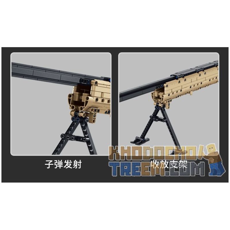 PanlosBrick 670002 Panlos Brick 670002 non  SÚNG TRƯỜNG M24 bộ đồ chơi xếp lắp ráp ghép mô hình Military Army SNIPER RIFLE Quân Sự Bộ Đội 1086 khối
