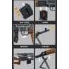 PanlosBrick 670005 Panlos Brick 670005 non  SÚNG TRƯỜNG SVD bộ đồ chơi xếp lắp ráp ghép mô hình Military Army SNIPER RIFLE Quân Sự Bộ Đội 1655 khối