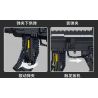 PanlosBrick 670008 Panlos Brick 670008 non  SÚNG DIỄU HÀNH bộ đồ chơi xếp lắp ráp ghép mô hình Military Army PARADE RIFLE Quân Sự Bộ Đội 1352 khối