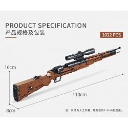 PanlosBrick 670012 Panlos Brick 670012 non  SÚNG TRƯỜNG KAR98K MAUSER bộ đồ chơi xếp lắp ráp ghép mô hình Military Army PARADE RIFLE Quân Sự Bộ Đội 1022 khối