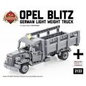 BRICKMANIA 2133 non Lego OPEL LIGHTNING TRANSPORT bộ đồ chơi xếp lắp ráp ghép mô hình Military Army OPEL BLITZ Quân Sự Bộ Đội 267 khối