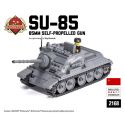 BRICKMANIA 2168 non Lego PHÁO TỰ HÀNH 85MM SU-85 bộ đồ chơi xếp lắp ráp ghép mô hình Military Army SU-85 85MM SELF-PROPELLED GUN Quân Sự Bộ Đội 433 khối