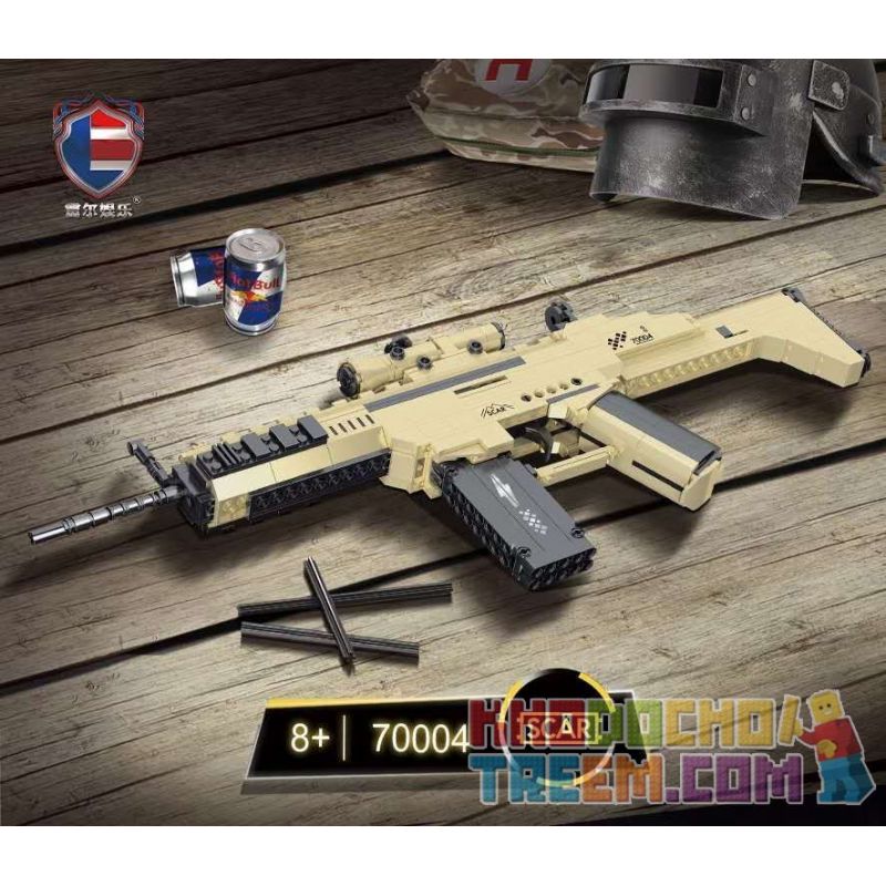 SHENZHEN RAEL ENTERTAINMENT 70004 Xếp hình kiểu Lego TECHNIC SCAR Assault Rifle Súng Trường Tấn Công SCAR 385 khối SHENZHEN RAEL ENTERTAINMENT 70004 Xếp hình kiểu Lego TECHNIC SCAR Assault Rifle Súng Trường Tấn Công SCAR 385 khối