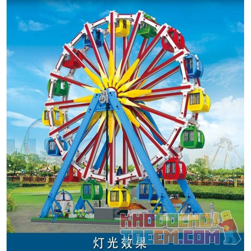 MouldKing 11006 Mould King 11006 non  ĐU QUAY bộ đồ chơi xếp lắp ráp ghép mô hình Creator FERRIS WHEEL Sáng Tạo 3836 khối
