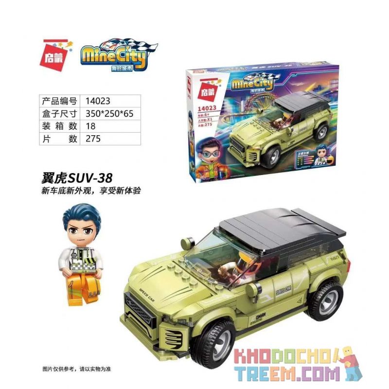 Enlighten 14023 Qman 14023 non  CÁNH TIGER SUV-38 bộ đồ chơi xếp lắp ráp ghép mô hình Minecity Thành Phố Mỏ 275 khối Enlighten 14023 Qman 14023 non  CÁNH TIGER SUV-38 bộ đồ chơi xếp lắp ráp ghép mô hình Minecity Thành Phố Mỏ 275 khối