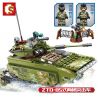 SEMBO 105564 non  XE TẤN CÔNG ĐỔ BỘ ZTD-05 bộ đồ chơi xếp lắp ráp ghép mô hình Iron Blood Heavy Equipment Đặc Nhiệm Máu Và Sắt 413 khối