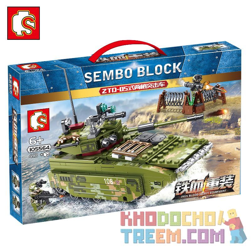 SEMBO 105564 non  XE TẤN CÔNG ĐỔ BỘ ZTD-05 bộ đồ chơi xếp lắp ráp ghép mô hình Iron Blood Heavy Equipment Đặc Nhiệm Máu Và Sắt 413 khối SEMBO 105564 non  XE TẤN CÔNG ĐỔ BỘ ZTD-05 bộ đồ chơi xếp lắp ráp ghép mô hình Iron Blood Heavy Equipment Đặc Nhiệm Máu Và Sắt 413 khối