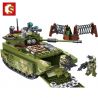 SEMBO 105564 non  XE TẤN CÔNG ĐỔ BỘ ZTD-05 bộ đồ chơi xếp lắp ráp ghép mô hình Iron Blood Heavy Equipment Đặc Nhiệm Máu Và Sắt 413 khối