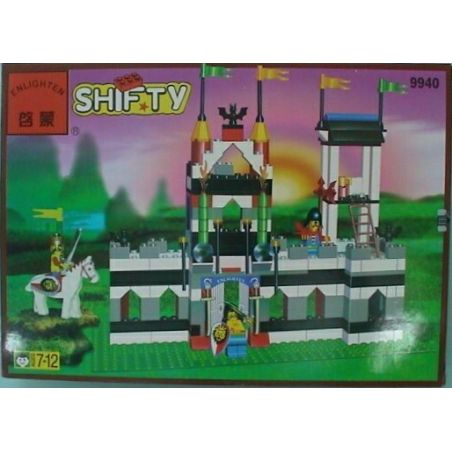 Enlighten 9940 Qman 9940 non  LÂU ĐÀI DƠI bộ đồ chơi xếp lắp ráp ghép mô hình Medieval Castle BAT CASTLE Chiến Tranh Trung Cổ