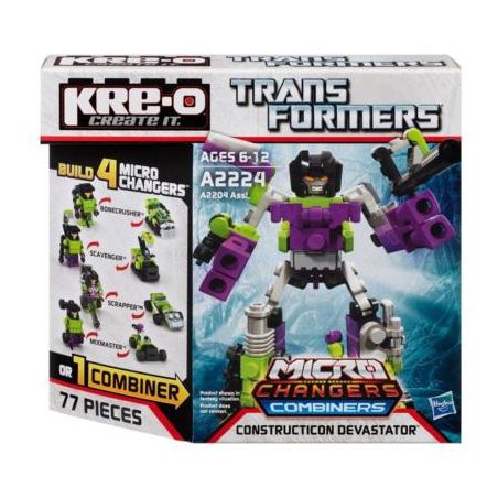 KRE-O A2224 2224 non  THẦN VĨ ĐẠI bộ đồ chơi xếp lắp ráp ghép mô hình Movie & Game CONSTRUCTICON DEVASTATOR SET Phim Và Trò Chơi 77 khối