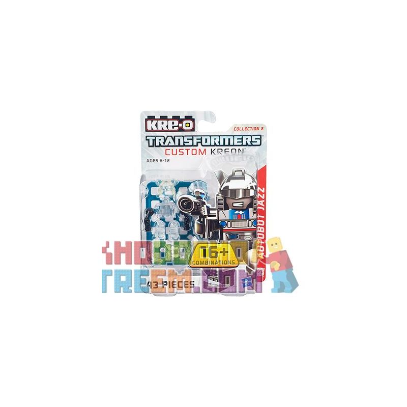 KRE-O A7318 7318 non Lego KREON TÙY CHỈNH MINIFIGURE JAZZ bộ đồ chơi xếp lắp ráp ghép mô hình Collectable Minifigures CUSTOM KREON AUTOBOT JAZZ SET Búp Bê Sưu Tầm 41 khối