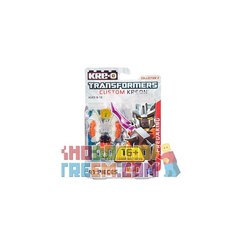 KRE-O A7319 7319 non Lego CẤU HÌNH NHỎ KREON TÙY CHỈNH bộ đồ chơi xếp lắp ráp ghép mô hình Collectable Minifigures CUSTOM KREON PREDAKING SET Búp Bê Sưu Tầm 41 khối