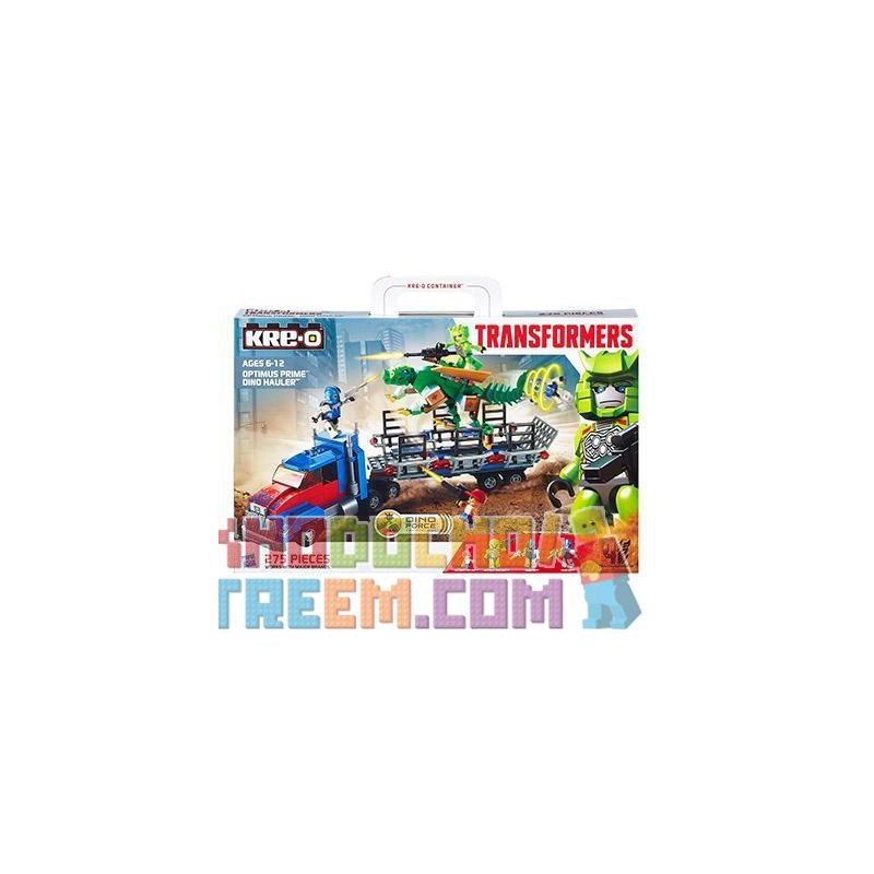 KRE-O A7796 7796 Xếp hình kiểu Lego DINO Optimus Prime Dino Hauler Set Optimus Pilla Dinosaur Transportation Vận Chuyển Khủng Long Optimus Prime 275 khối KRE-O A7796 7796 Xếp hình kiểu Lego DINO Optimus Prime Dino Hauler Set Optimus Pilla Dinosaur Transportation Vận Chuyển Khủng Long Optimus Prime 275 khối
