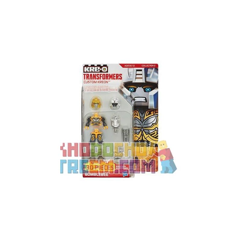 KRE-O A9229 9229 non Lego BUMBLEBEE MINIFIGURE TÙY CHỈNH KRE-O bộ đồ chơi xếp lắp ráp ghép mô hình Collectable Minifigures CUSTOM KREON BUMBLEBEE SET Búp Bê Sưu Tầm 30 khối
