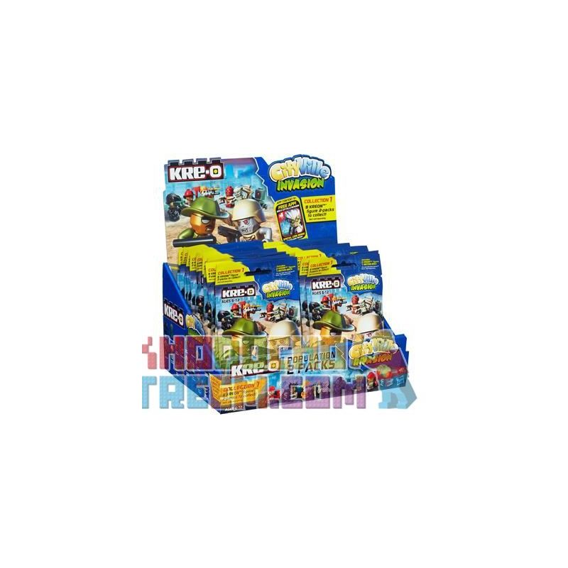 KRE-O A3244 3244 K0171 0171 non Lego TÚI MINIFIGURE bộ đồ chơi xếp lắp ráp ghép mô hình City POPULATION 2-PACK Thành Phố