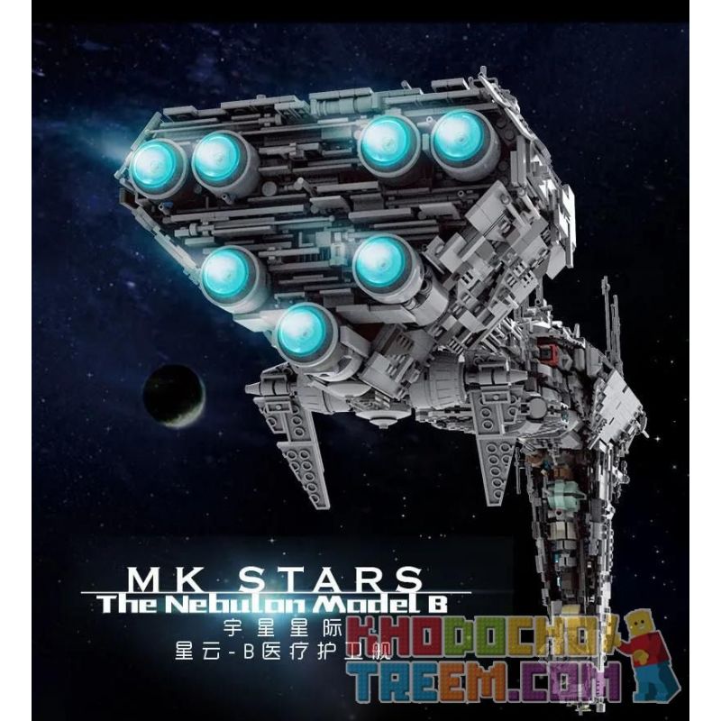 MouldKing 21001 Mould King 21001 REBRICKABLE MOC-5083 5083 MOC5083 non  KHINH HẠM Y TẾ NEBULA-B bộ đồ chơi xếp lắp ráp ghép mô hình Star Wars MORTESV'S UCS NEBULON-B MEDICAL FRIGATE Chiến Tranh Giữa Các Vì Sao 5724 khối