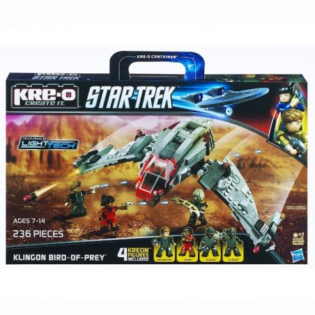 KRE-O A3136 3136 non  KLINGONG RAUSANT FIGHTER. bộ đồ chơi xếp lắp ráp ghép mô hình Movie & Game KLINGON BIRD-OF-PREY CONSTRUCTION SET Phim Và Trò Chơi 236 khối