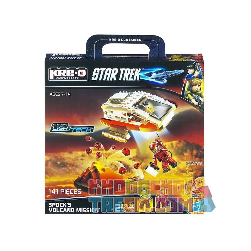 KRE-O A3139 3139 Xếp hình kiểu Lego Spock's Volcano Mission Construction Set Schopath's Volcanic Task Nhiệm Vụ Núi Lửa Của Spock 141 khối KRE-O A3139 3139 Xếp hình kiểu Lego Spock's Volcano Mission Construction Set Schopath's Volcanic Task Nhiệm Vụ Núi Lửa Của Spock 141 khối