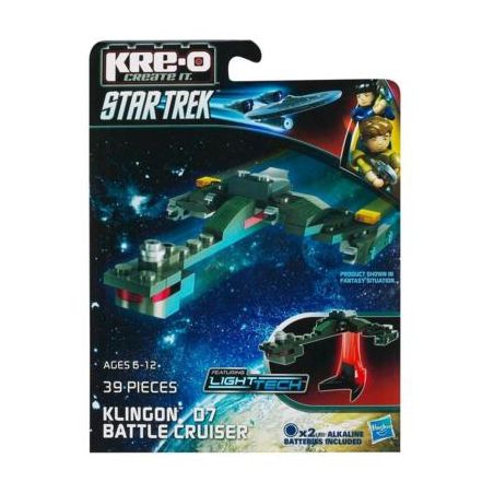 KRE-O A3369 3369 non  TÀU TUẦN DƯƠNG CHIẾN ĐẤU KLINGON D7 bộ đồ chơi xếp lắp ráp ghép mô hình Movie & Game KLINGON D7 BATTLE CRUISER CONSTRUCTION SET Phim Và Trò Chơi 39 khối