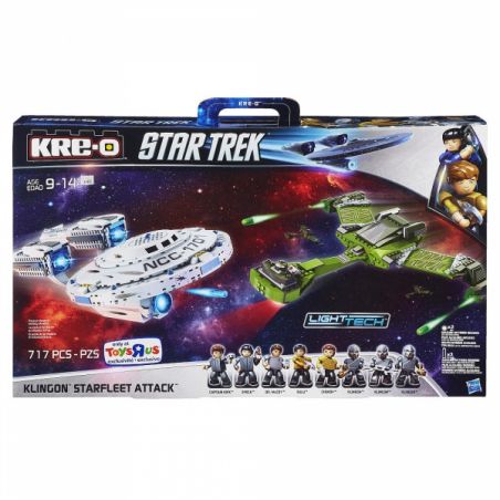 KRE-O A4879 4879 non  TÀU GONGXING CLIN. bộ đồ chơi xếp lắp ráp ghép mô hình Movie & Game KLINGON STARFLEET ATTACK Phim Và Trò Chơi 717 khối