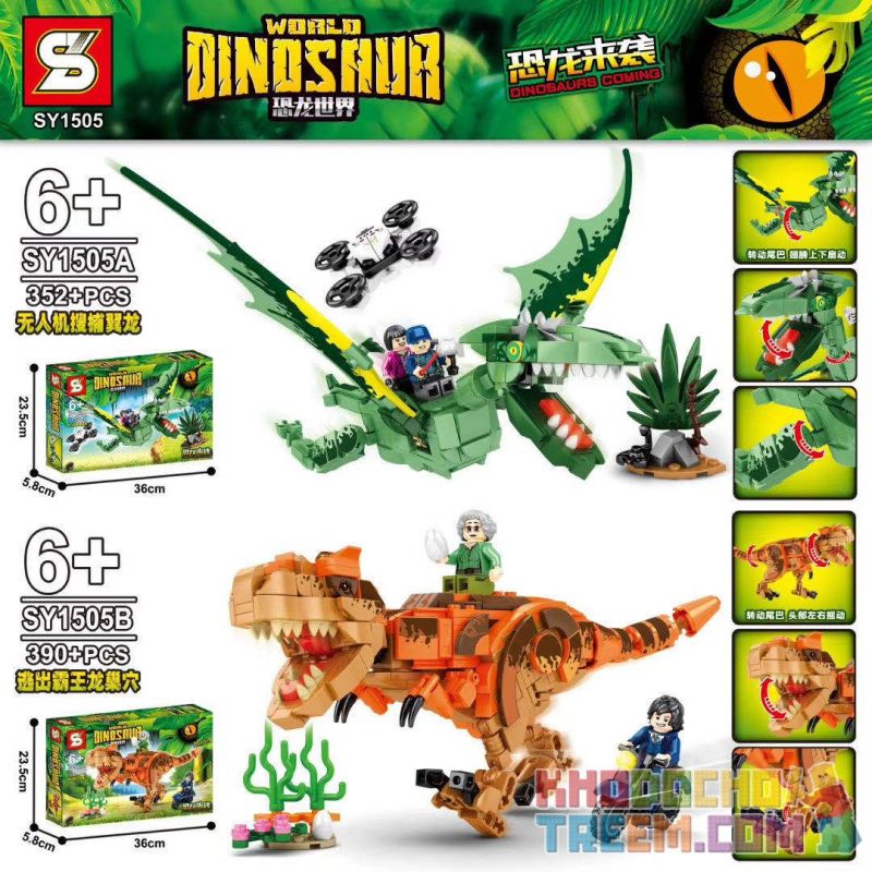 SHENG YUAN SY SY1505A 1505A SY1505B 1505B Xếp hình kiểu Lego JURASSIC WORLD Dinosaurs Coming Dinosaur World Dinosaur 2 Drone Search Wing Dragons, Escape From Overlord 2 Máy Bay Không Người Lái Săn Khủ SHENG YUAN SY SY1505A 1505A SY1505B 1505B Xếp hình kiểu Lego JURASSIC WORLD Dinosaurs Coming Dinosaur World Dinosaur 2 Drone Search Wing Dragons, Escape From Overlord 2 Máy Bay Không Người Lái Săn Khủ