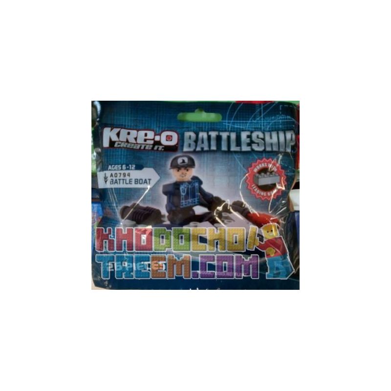 KRE-O A0794 0794 Xếp hình kiểu Lego MILITARY ARMY Battle Boat The Battleship Battles Tàu Chiến 26 khối KRE-O A0794 0794 Xếp hình kiểu Lego MILITARY ARMY Battle Boat The Battleship Battles Tàu Chiến 26 khối