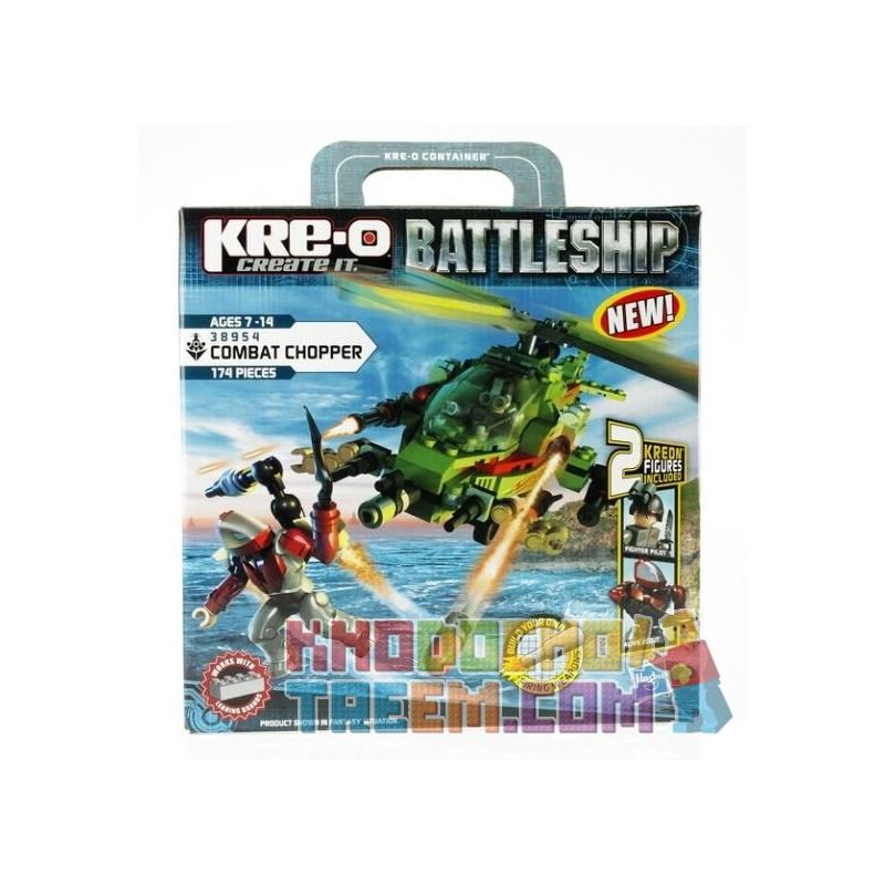 KRE-O 38954 Xếp hình kiểu Lego MILITARY ARMY Combat Chopper The Battleship Fight Helicopter Trực Thăng Chiến đấu 174 khối KRE-O 38954 Xếp hình kiểu Lego MILITARY ARMY Combat Chopper The Battleship Fight Helicopter Trực Thăng Chiến đấu 174 khối