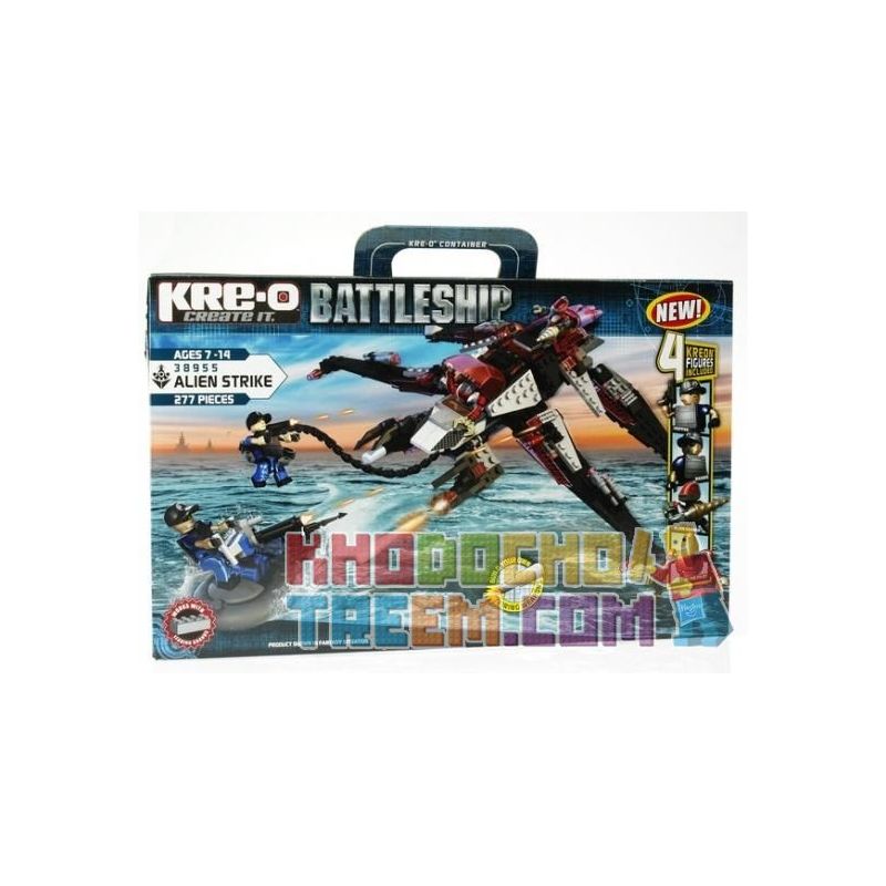 KRE-O 38955 Xếp hình kiểu Lego MILITARY ARMY Alien Strike The Battleship Người Ngoài Hành Tinh đình Công 277 khối KRE-O 38955 Xếp hình kiểu Lego MILITARY ARMY Alien Strike The Battleship Người Ngoài Hành Tinh đình Công 277 khối