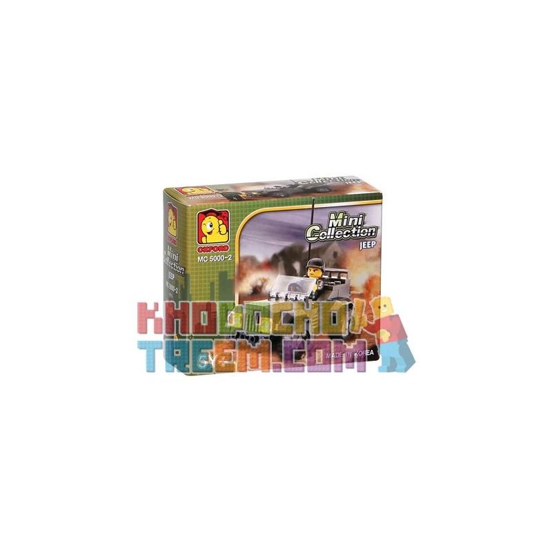 OXFORD MC5000-2 5000-2 Xếp hình kiểu Lego MILITARY ARMY Jeep Xe Jeep OXFORD MC5000-2 5000-2 Xếp hình kiểu Lego MILITARY ARMY Jeep Xe Jeep